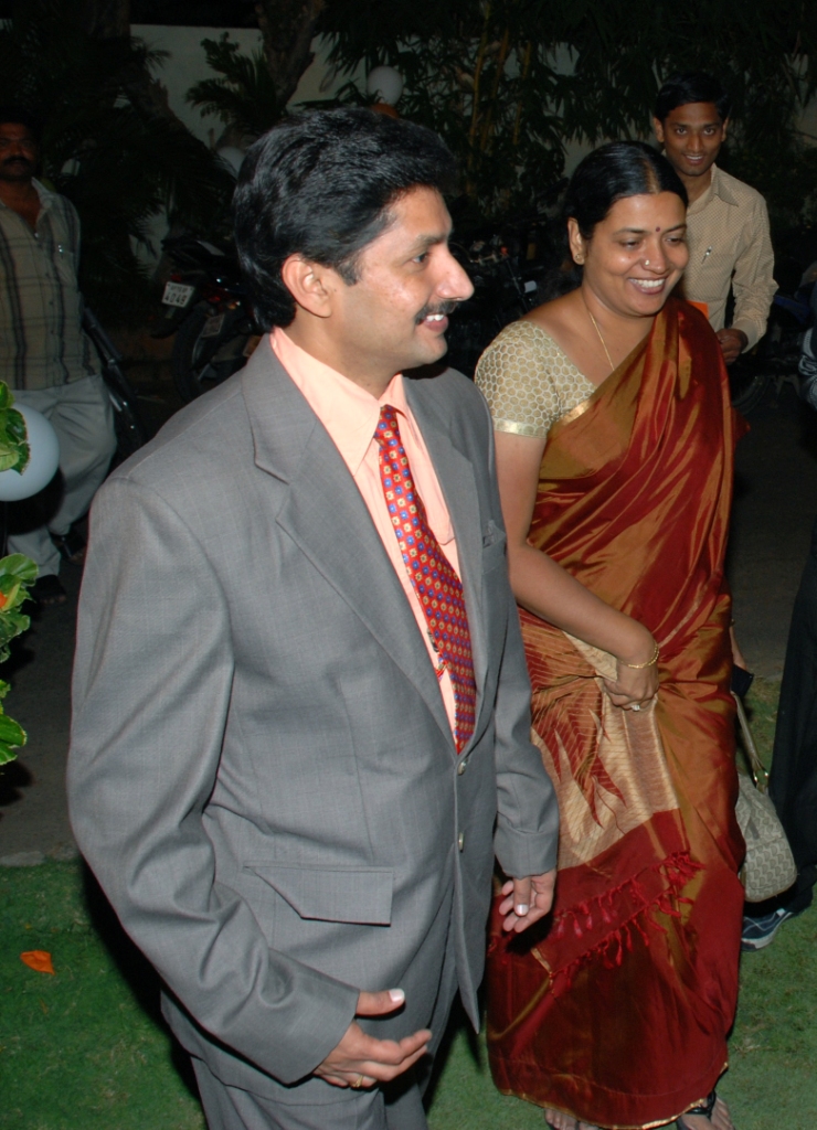 Dr Ankireddy with Jeevitha (Actresses)