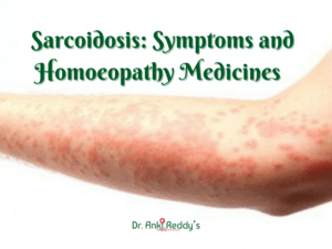 Sarcoidosis: Symptoms and Homoeopathy Medicines