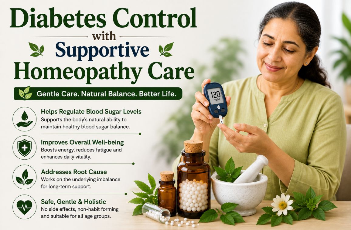 Diabetes Control with Supportive Homeopathy Care